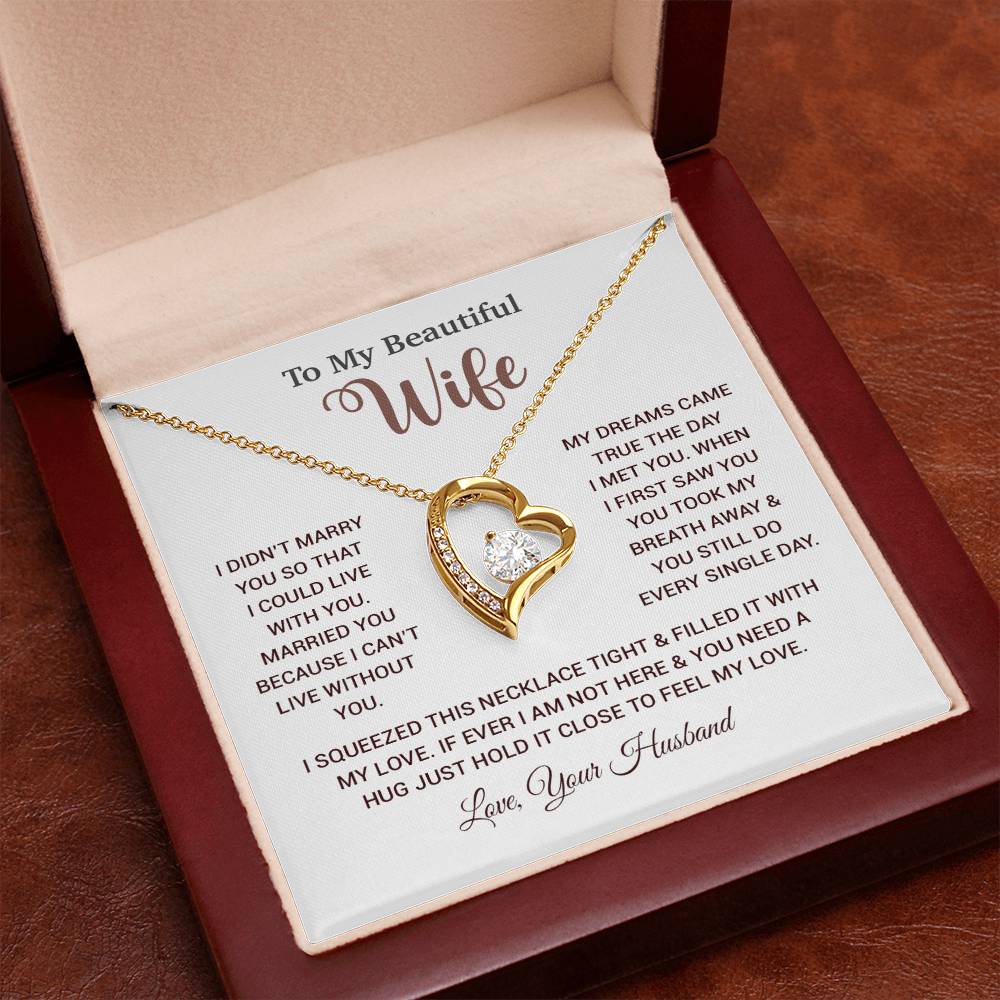 To My Wife Necklace, Wife Gift From Husband, Wife Husband Necklace, Christmas Gift 26_10