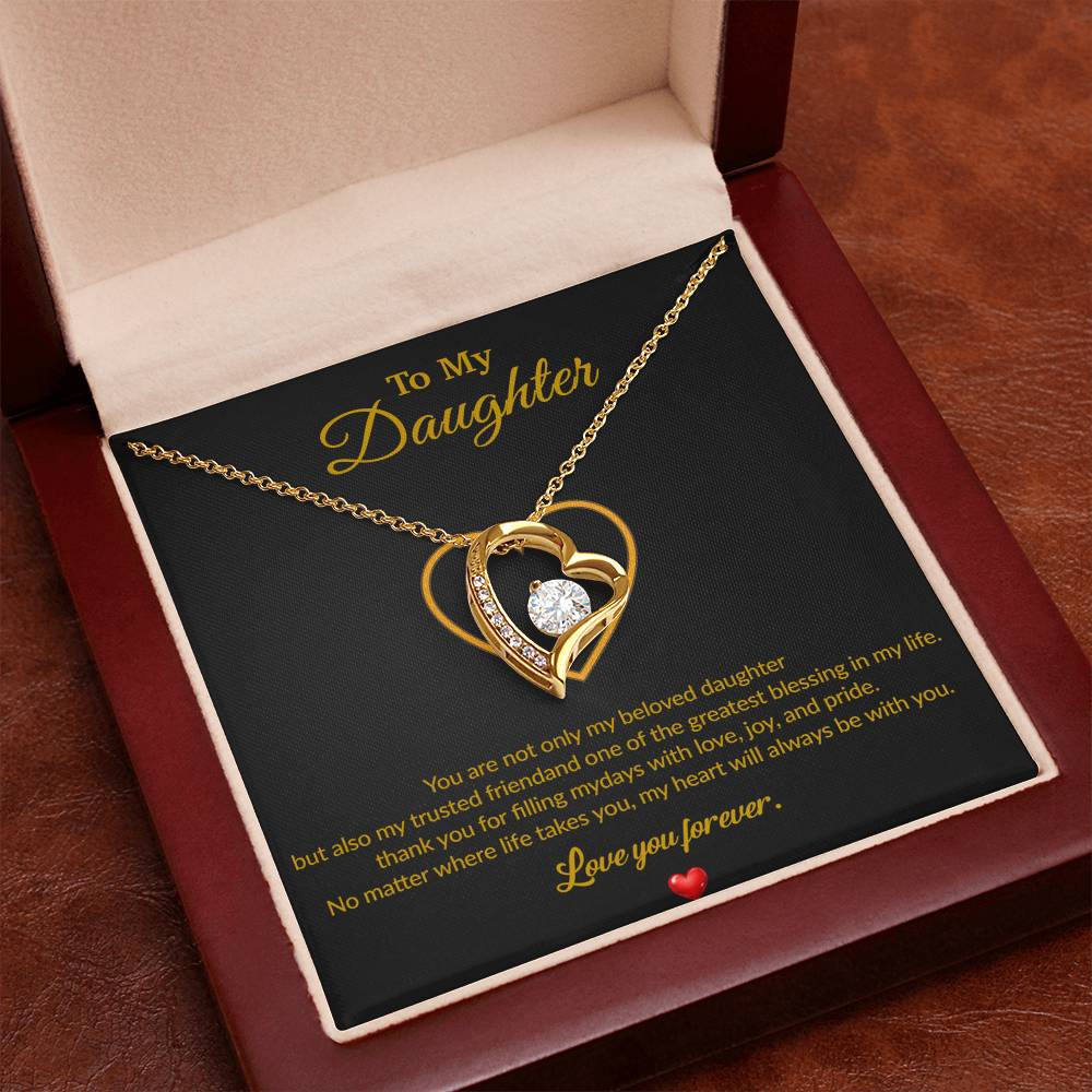 To My Daughter Necklace, Gift for Daughter from Dad, Father Daughter Necklace