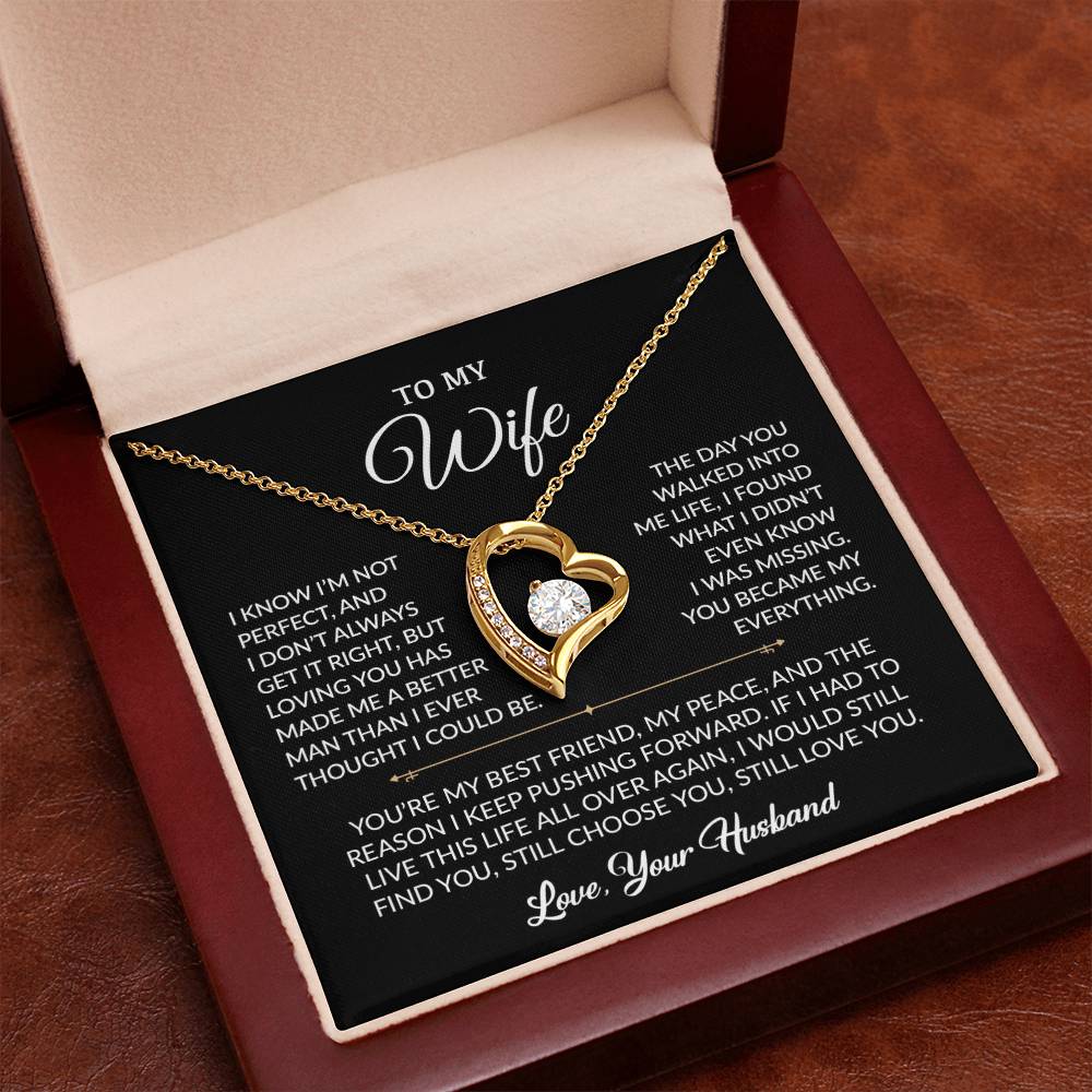 To My Wife Necklace, Gift For Wife, Anniversary Gift For Wife, Necklace For Wife