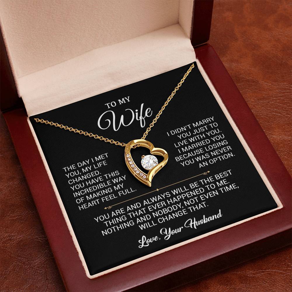 To My Wife Necklace, Gift For Wife, Anniversary Gift For Wife, Christmas Gift