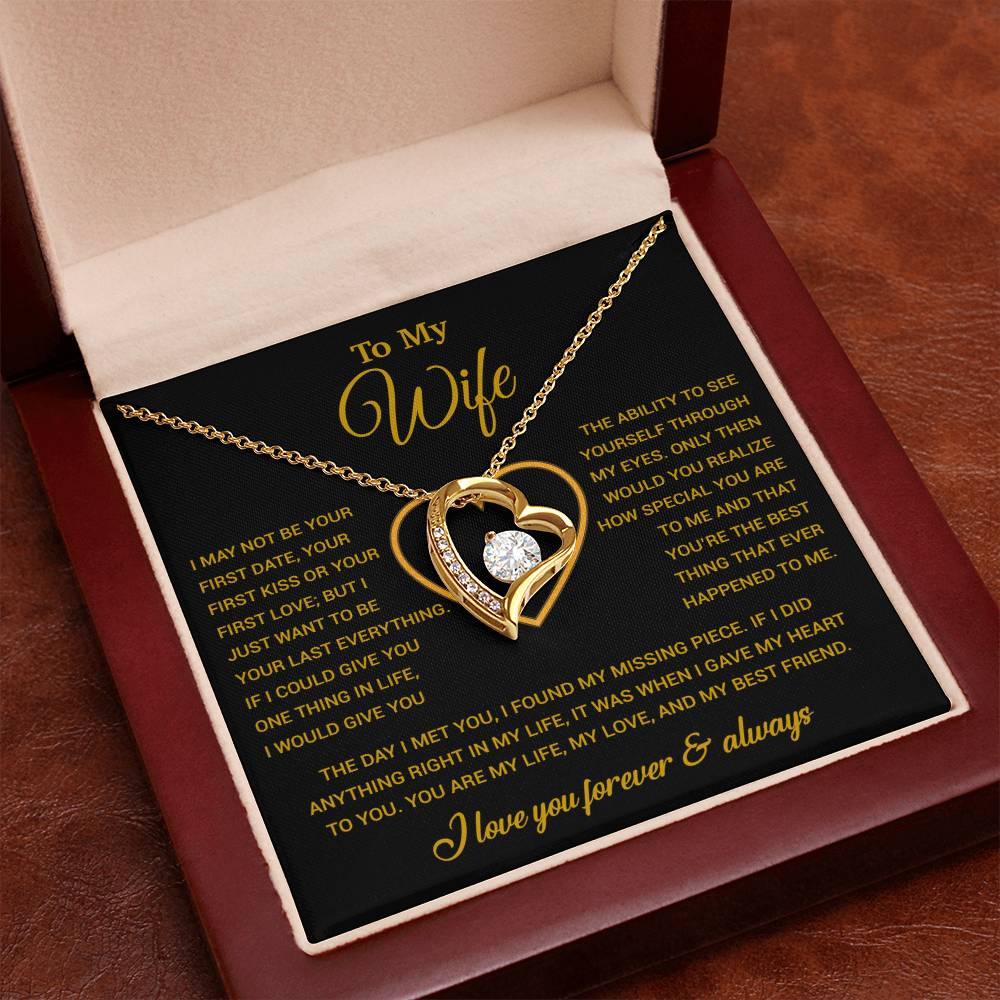 To My Wife Necklace, Christmas Gifts For Women, Anniversary Gift For Wife 29_12_Gold