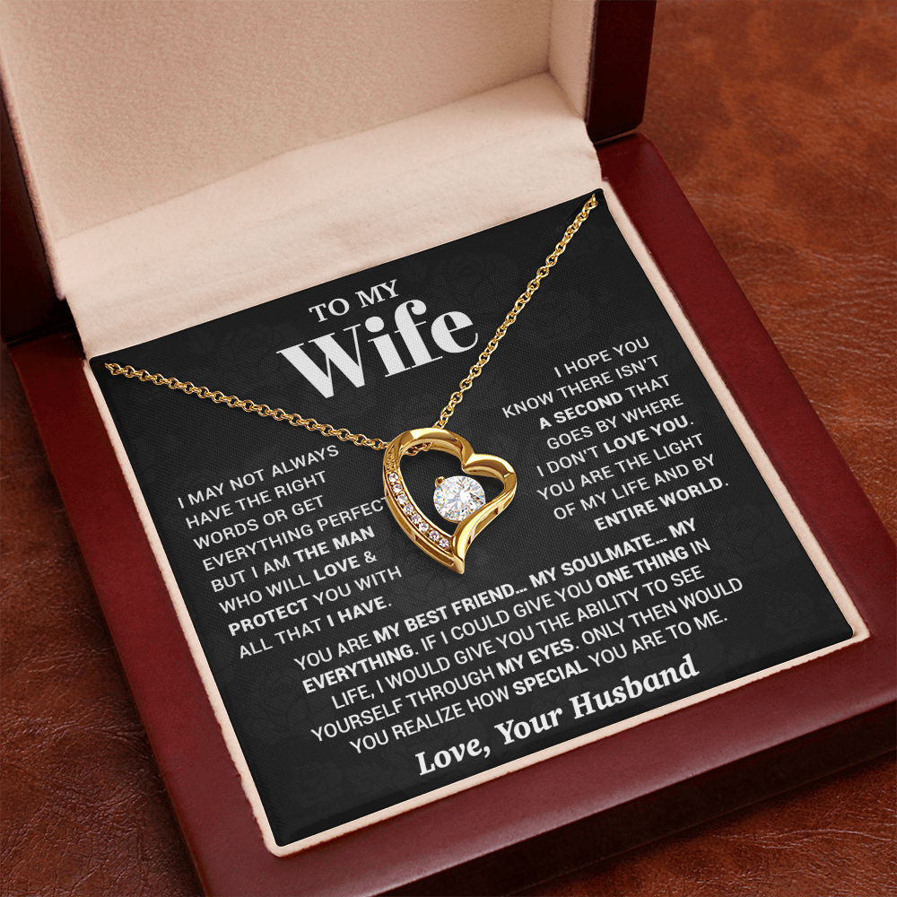 To My Wife Necklace, Christmas Gifts For Women, Anniversary Gift For Wife 13_10_Black