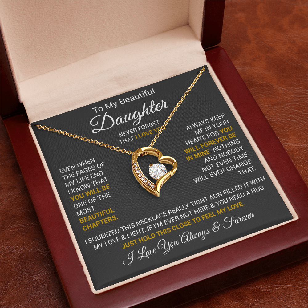 To My Daughter Necklace, Daughter Father Necklace, Daughter Gift From Dad, Mom 2_10