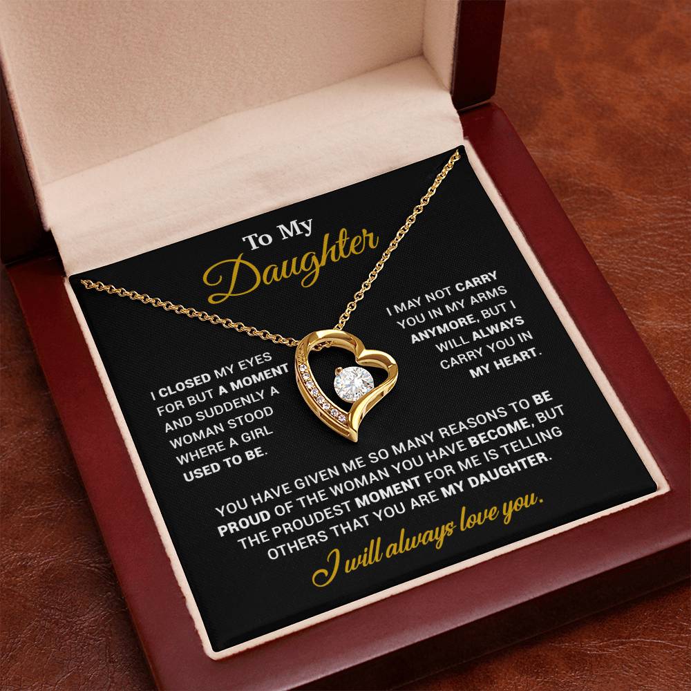 To My Daughter Necklace, Gift for Daughter from Dad, Father Daughter Necklace 120_11