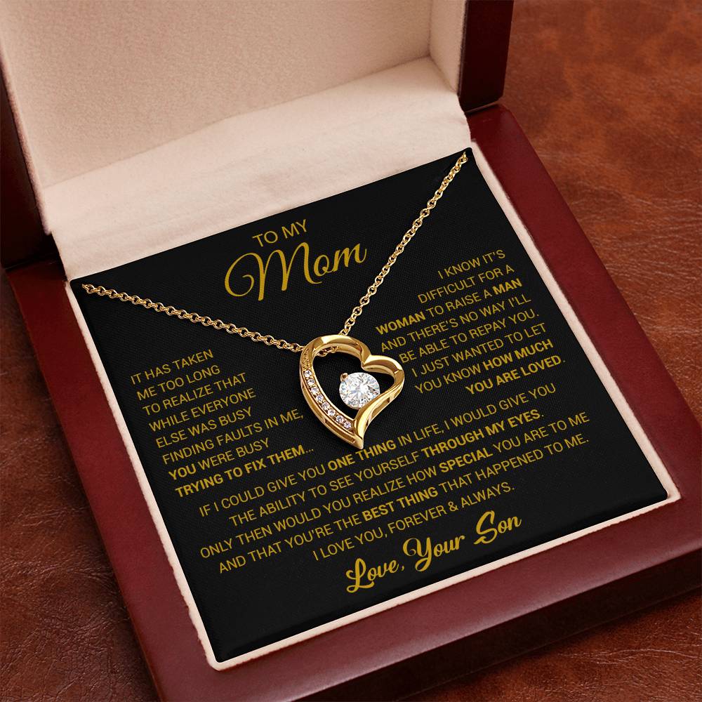 To My Mom Necklace, Mama, Gift From Son For Birthday, Mother 's Day Gift 26_2_Gold
