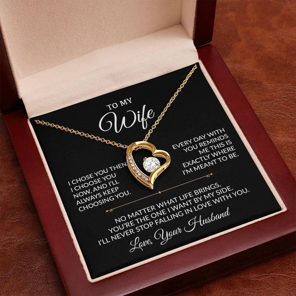 To My Wife Necklace, Gift For Wife, Anniversary Gift For Wife, Necklace For Wife