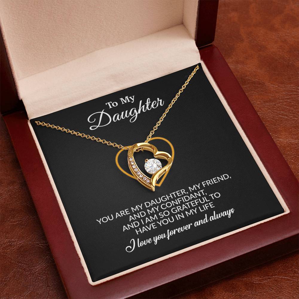 To My Daughter Necklace, Gift for Daughter from Mom, Mother Daughter Necklace