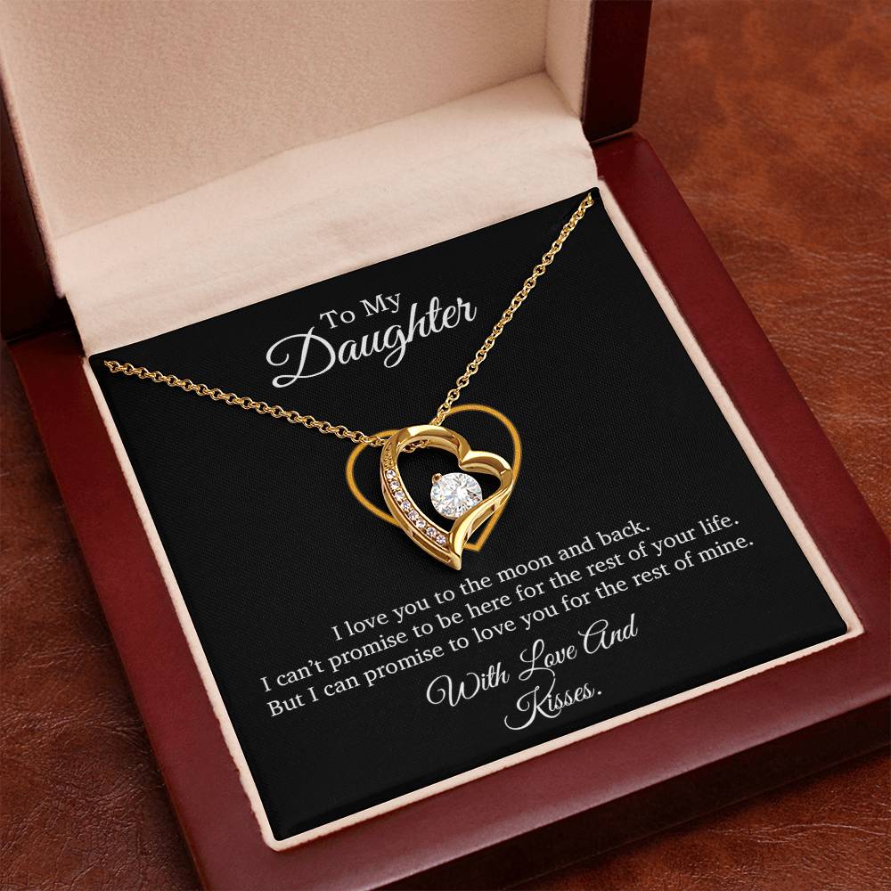 To My Daughter Necklace, Gift For Daughter From Dad, Daughter Father Necklace 9_7_Black