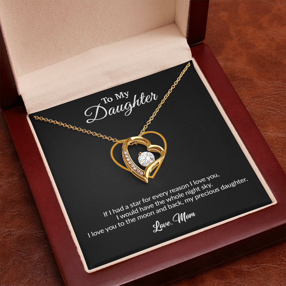 To My Daughter Necklace, Gift for Daughter from Mom, Mother Daughter Necklace