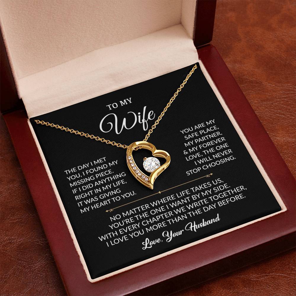 To My Wife Necklace, Gift For Wife, Anniversary Gift For Wife, Necklace For Wife