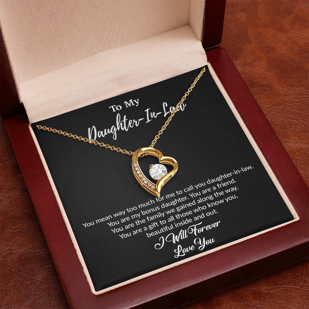To My Daughter-In-Law Necklace, Gift For Daughter In Law, Daughter In Law Gift