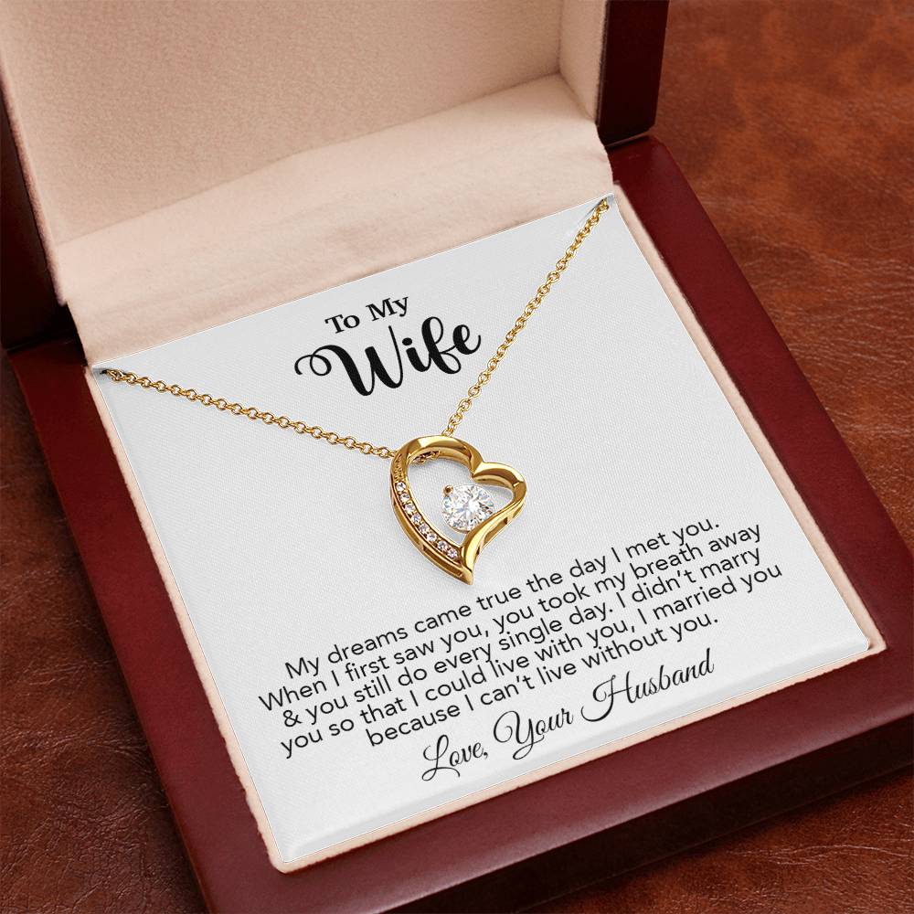 To My Wife Necklace, Wife Gift From Husband, Wife Husband Necklace, Christmas Gift 16_10