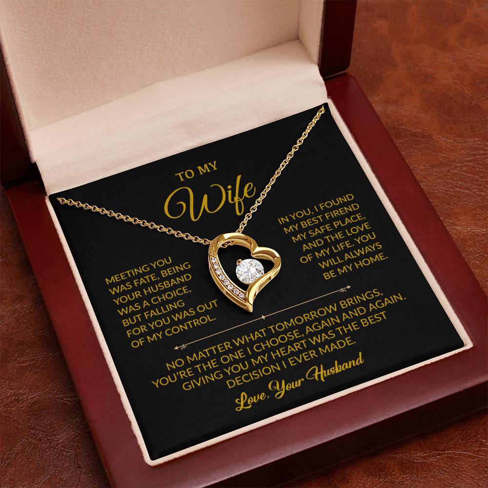 To My Wife Necklace, Gift For Wife, Anniversary Gift For Wife, Necklace For Wife