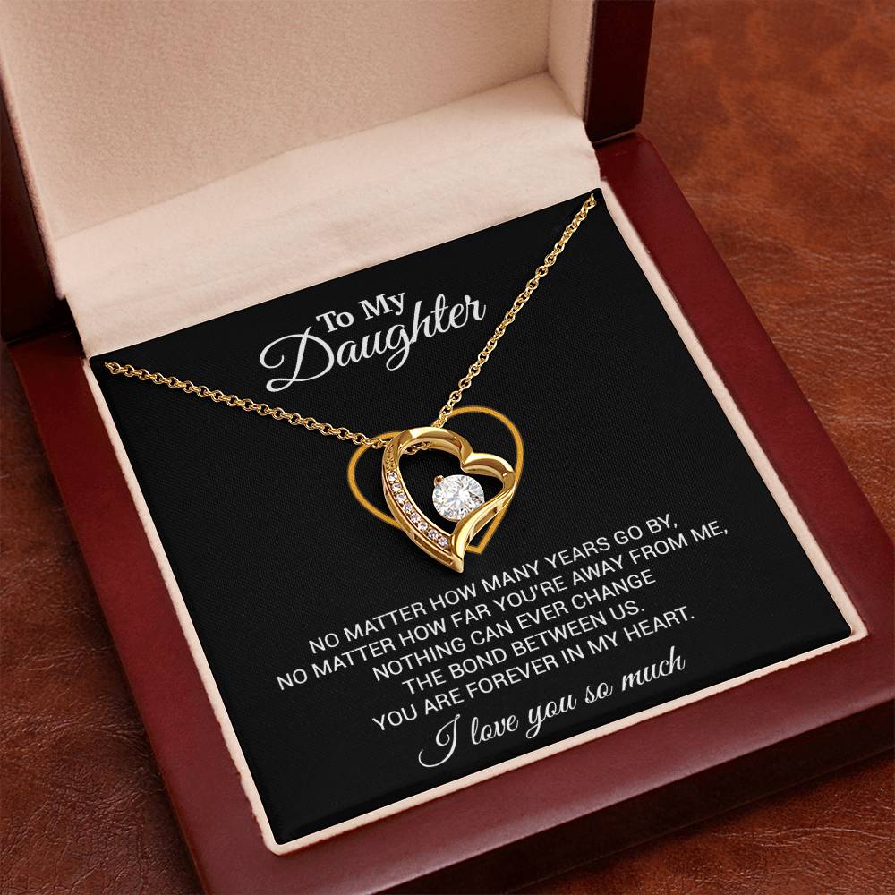 To My Daughter Necklace, Gift For Daughter From Dad, Daughter Father Necklace 12_7_Black