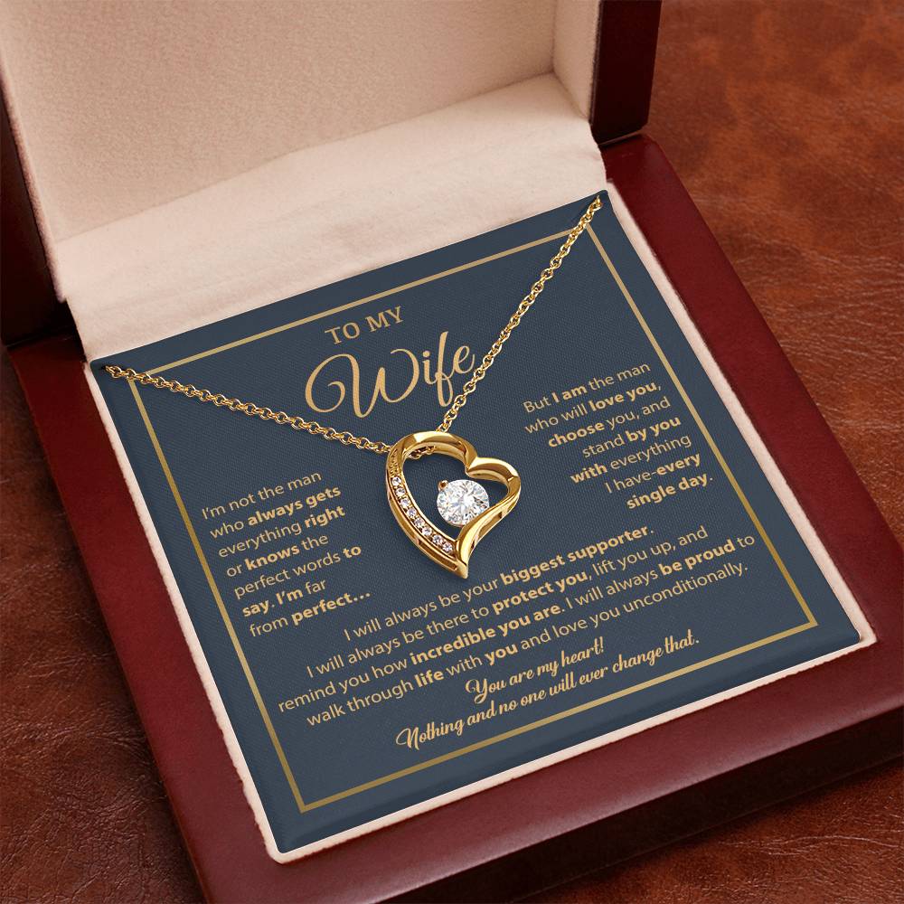 To My Wife Necklace, Gift For Wife, Anniversary Gift For Wife, Necklace For Wife 5_1_Blue