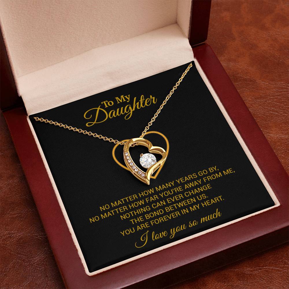 To My Daughter Necklace, Gift For Daughter From Dad, Daughter Father Necklace 12_7_Gold
