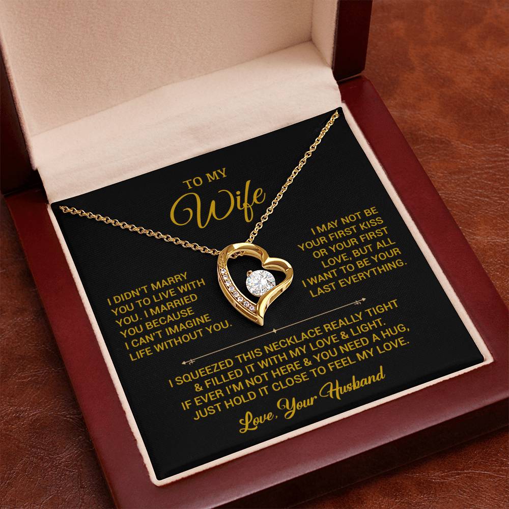 To My Wife Necklace, Gift For Wife, Anniversary Gift For Wife, Christmas Gift