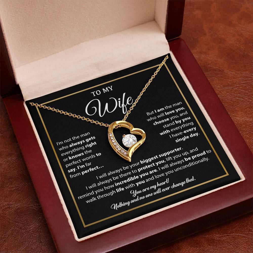 To My Wife Necklace, Gift For Wife, Anniversary Gift For Wife, Necklace For Wife 5_1_Black