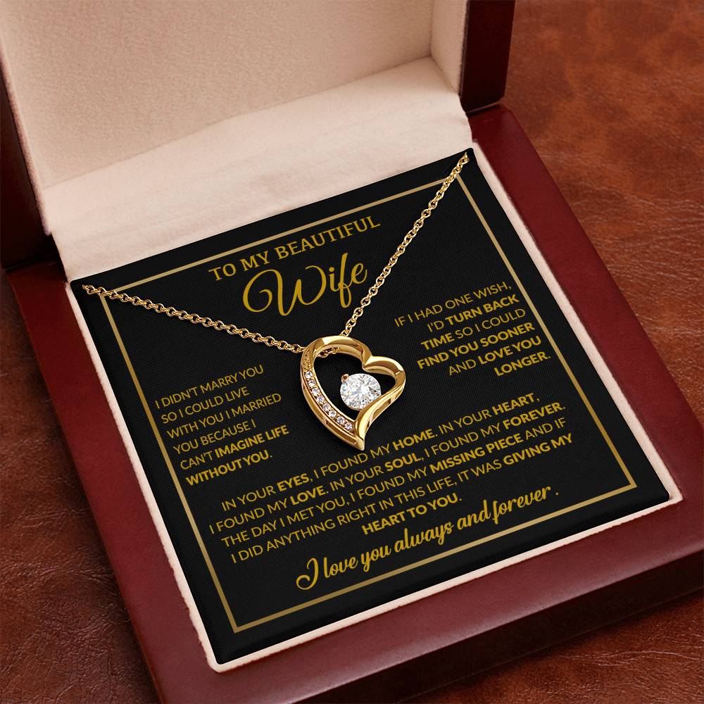 To My Wife Necklace, Christmas Gifts For Women, Anniversary Gift For Wife 15_12