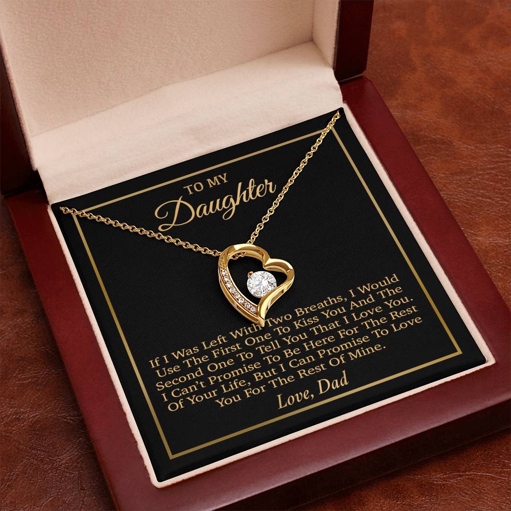 To My Daughter Necklace, Gift for Daughter from Dad, Father Daughter Necklace 31_3_Gold