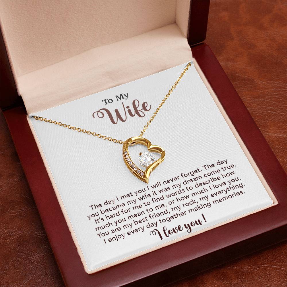 To My Wife Necklace, Wife Gift From Husband, Wife Husband Necklace, Christmas Gift 4_10