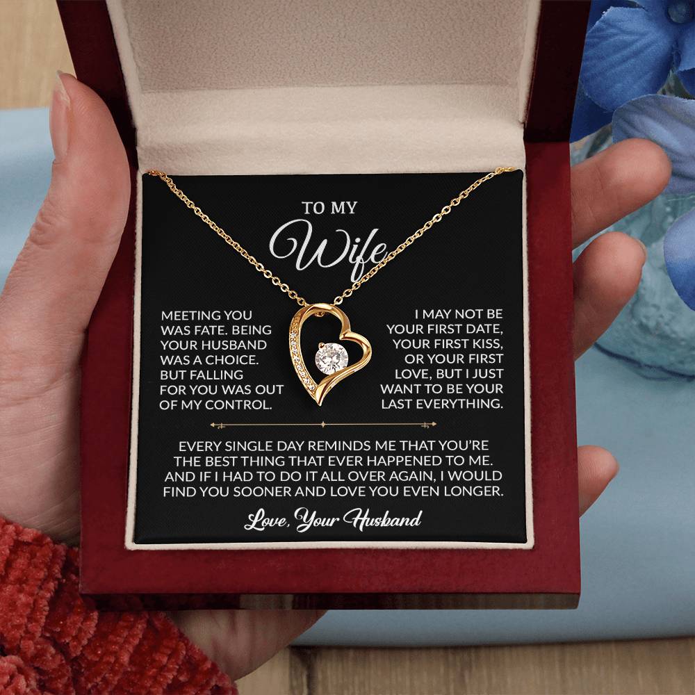 To My Wife Necklace, Gift For Wife, Anniversary Gift For Wife, Necklace For Wife