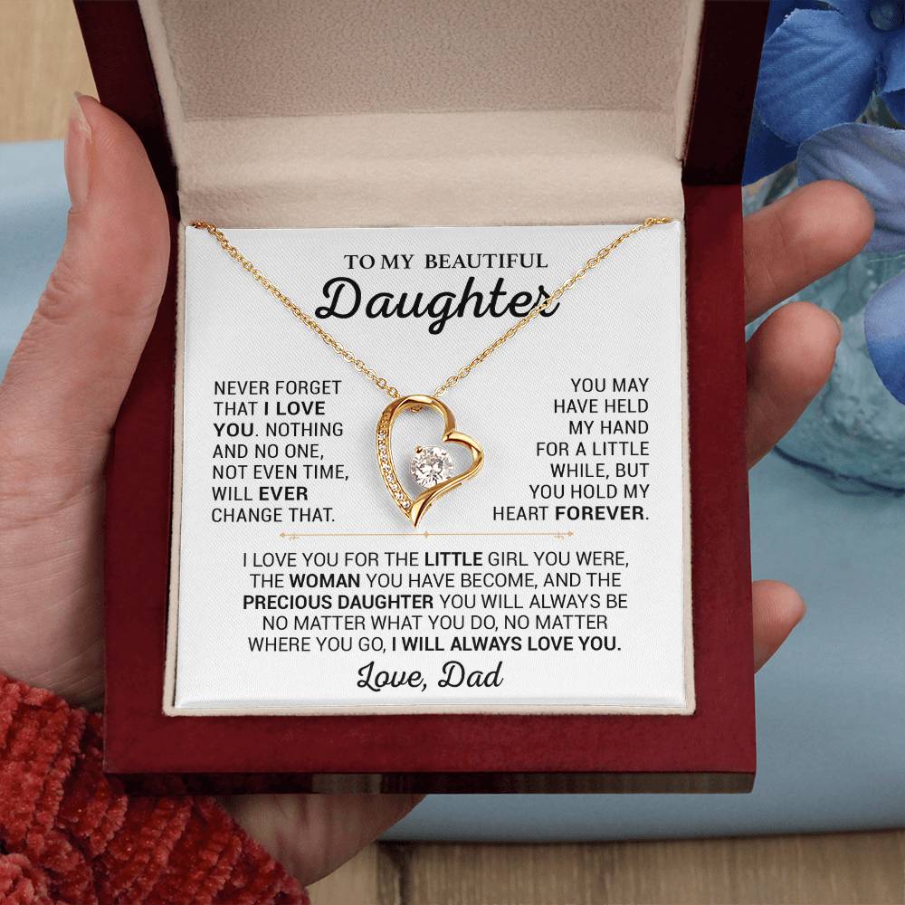 To My Daughter Necklace, Daughter Father Necklace, Daughter Gift From Dad 13_2