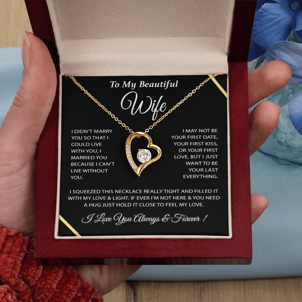 To My Wife Necklace, Wife Gift from Husband, Wife Birthday Gift, Christmas Gift 4_12