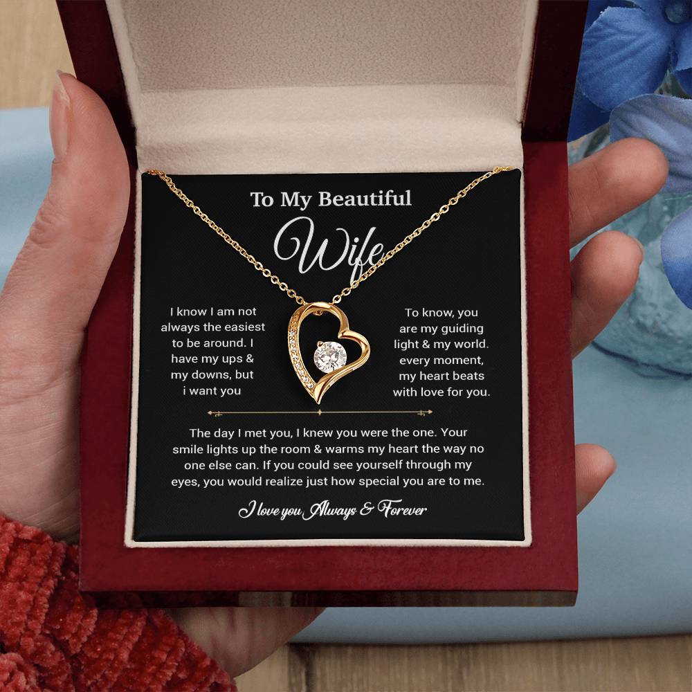 To My Wife Necklace, Gift For Wife, Anniversary Gift For Wife, Necklace For Wife 5_6_Black