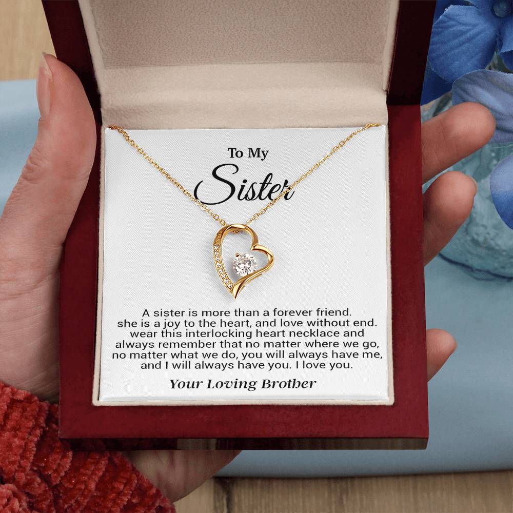 To My Sister Necklace, Birthday GIft For Little Sister, Birthday Gift 12_8