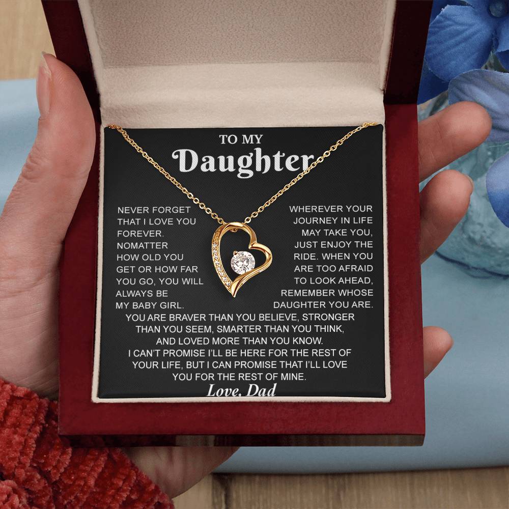 To My Daughter Necklace, Gift for Daughter from Dad, Daughter Father Necklace 7_8
