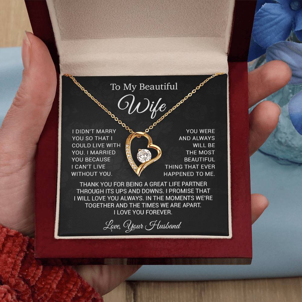 To My Wife Necklace, Anniversary Gift For Wife, Wife Birthday, Gift For Wife33