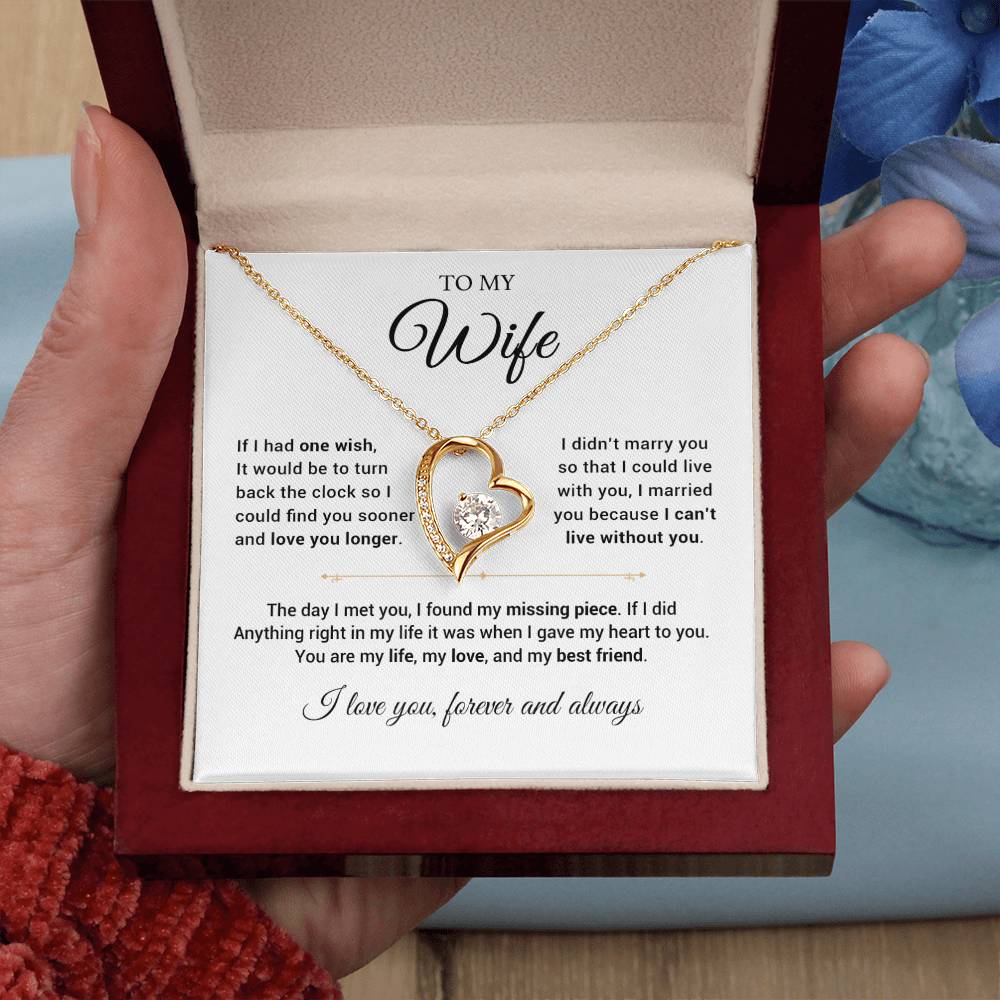 To My Wife Necklace, Anniversary Gift For Wife, Wife Birthday, Gift For Wife 14_8