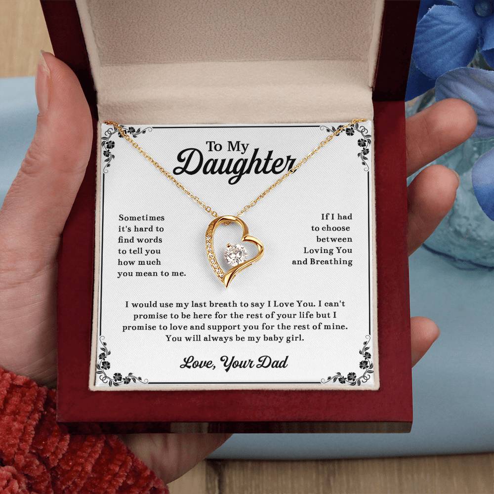 To My Daughter Necklace, Daughter Father Necklace, Daughter Gift From Dad 13_11