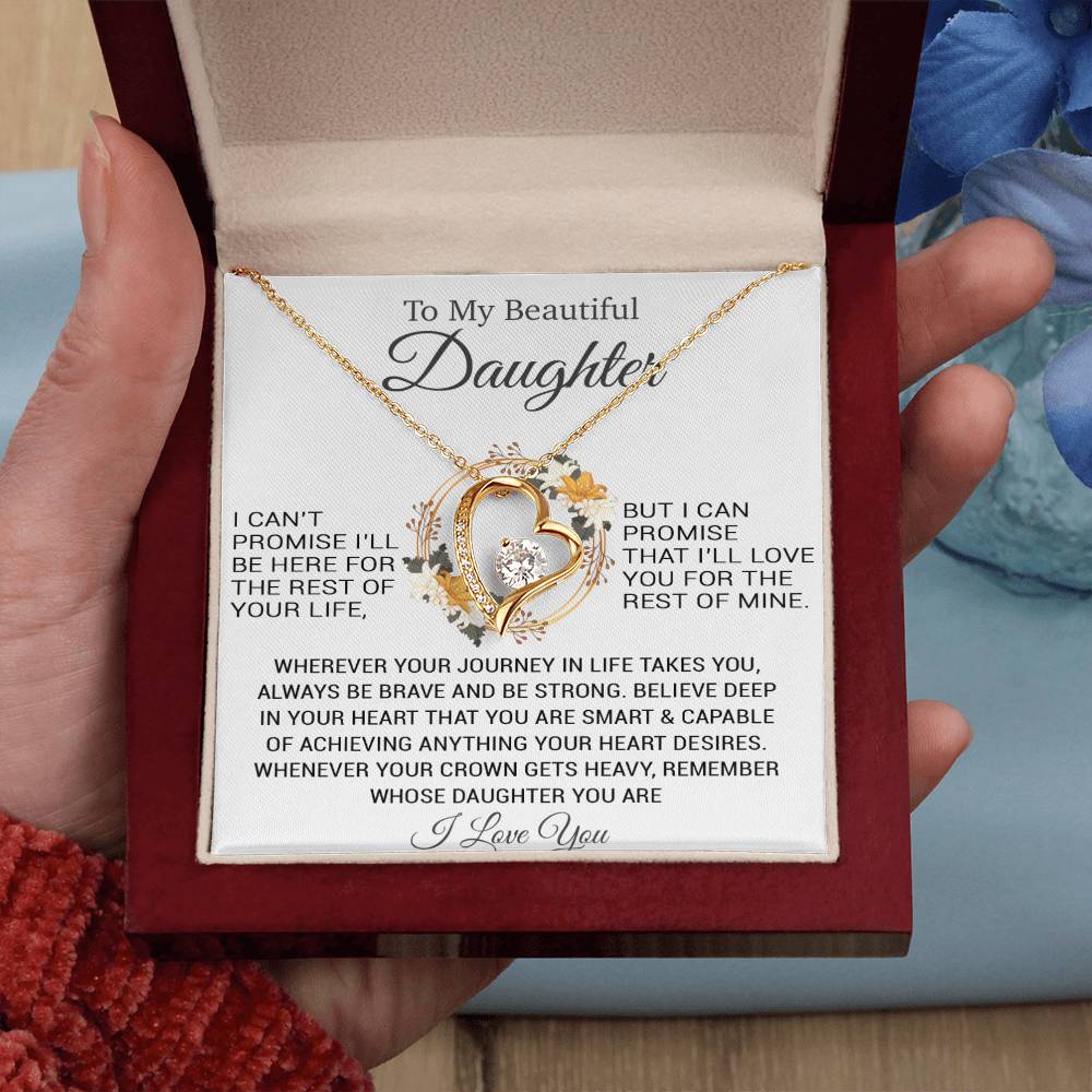 To My Daughter Necklace, Christmas Gift For Daughter, Daughter Gifts From Dad
