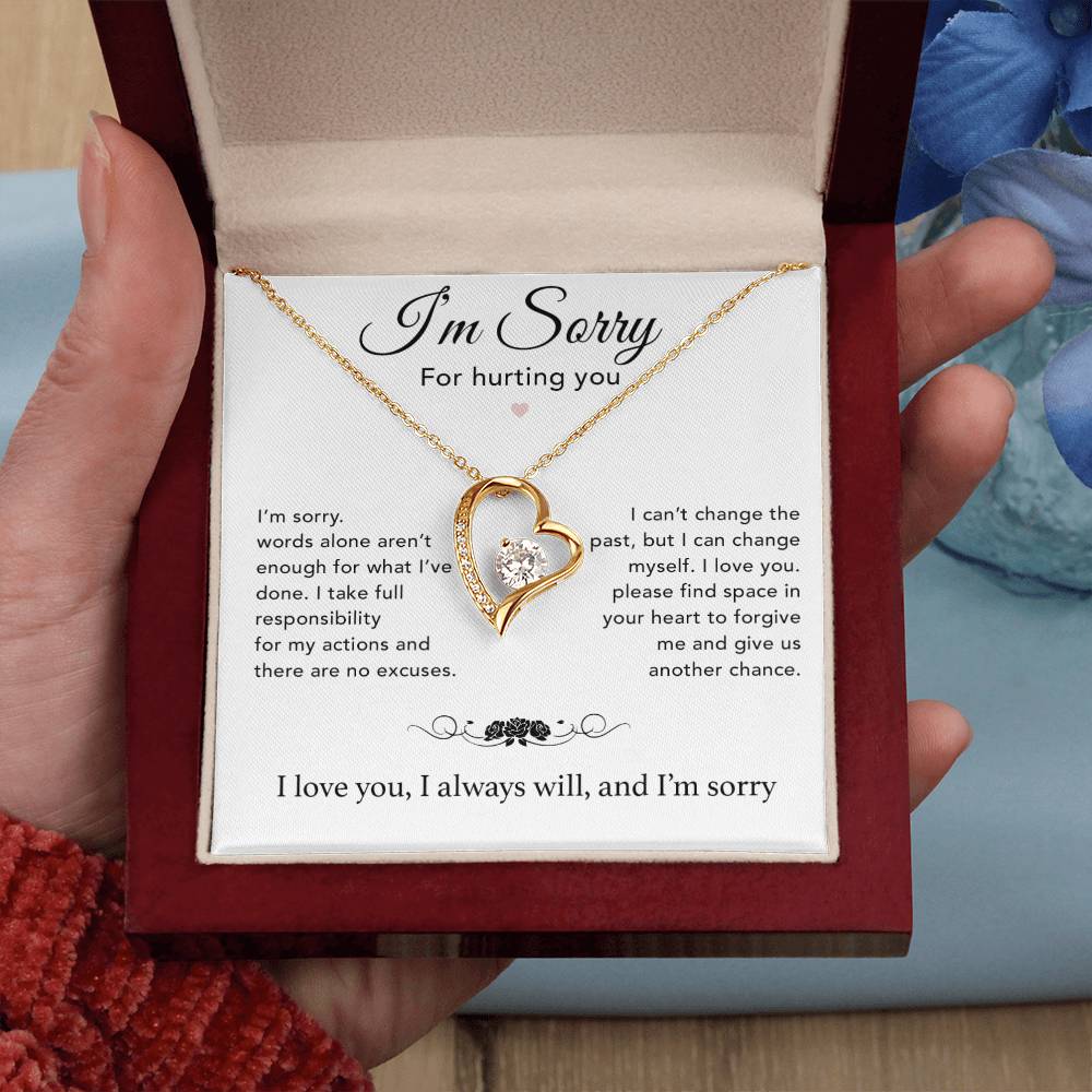I'm Sorry Necklace Gifts, Apology Gifts For Her, Forgiveness Gift, Wife Gift 7_12