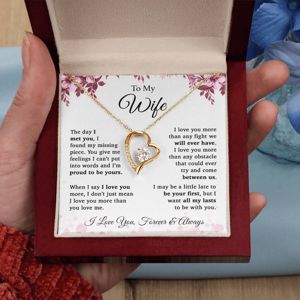 To My Wife Necklace, Gift For Wife, Wife Birthday Gift, Christmas Gift
