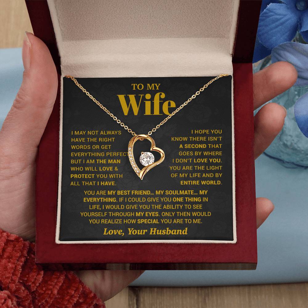 To My Wife Necklace, Christmas Gifts For Women, Anniversary Gift For Wife 13_10_Gold