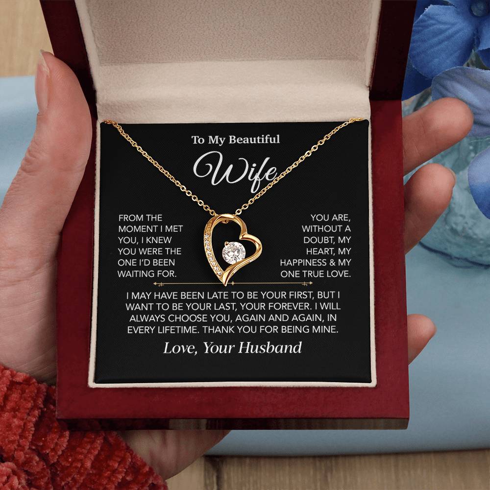 To My Wife Necklace, Christmas Gifts For Women, Anniversary Gift For Wife 27_12_Black