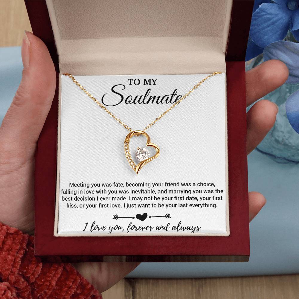To My Soulmate Necklace, Soulmate Gift, Soulmate Jewelry Anniversary 29_3