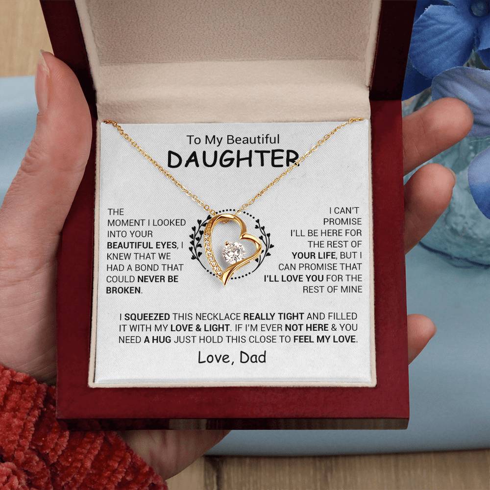 To My Daughter Necklace, Daughter Father Necklace, Daughter Gift From Dad 3_12