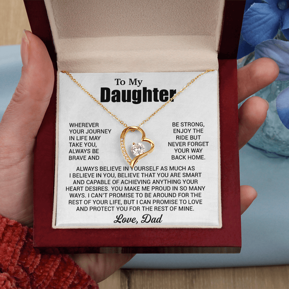To My Daughter Necklace, Daughter Father Necklace, Daughter Gift From Dad 31_7