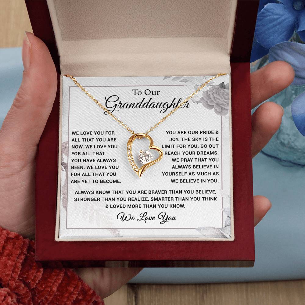 To Our Granddaughter Necklace, Xmas Birthday Gift For Granddaughter from Grandma 28_8