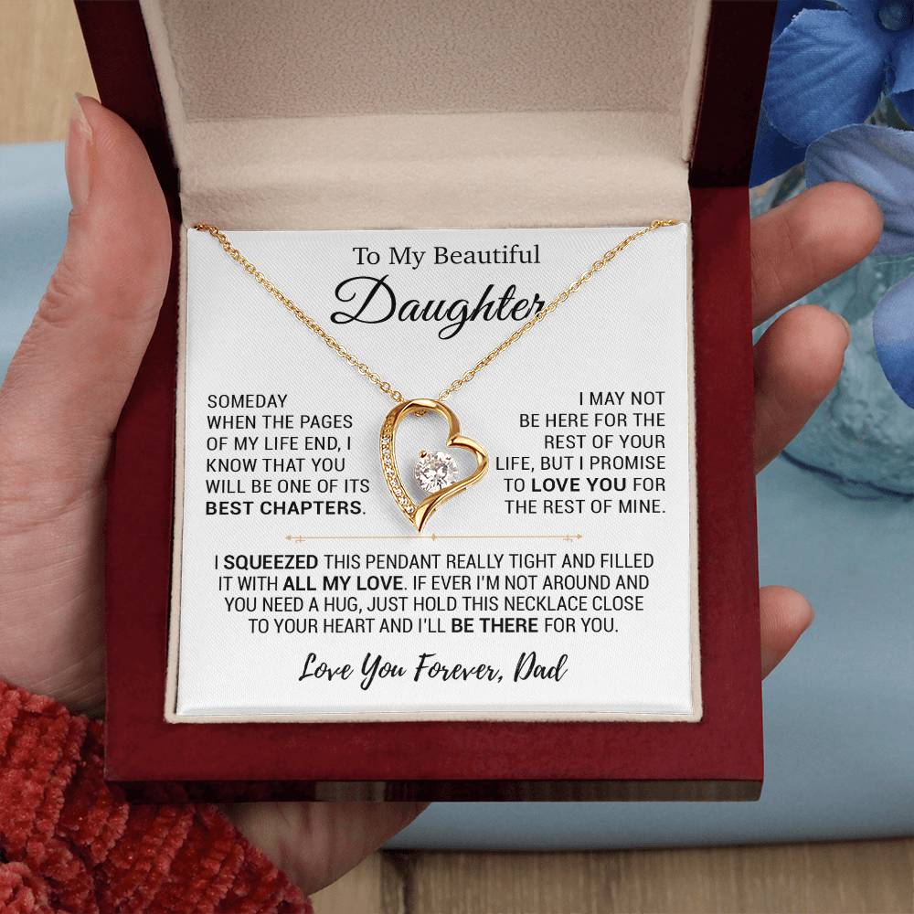 To My Daughter Necklace, Daughter Father Necklace, Daughter Gift From Dad 13_10