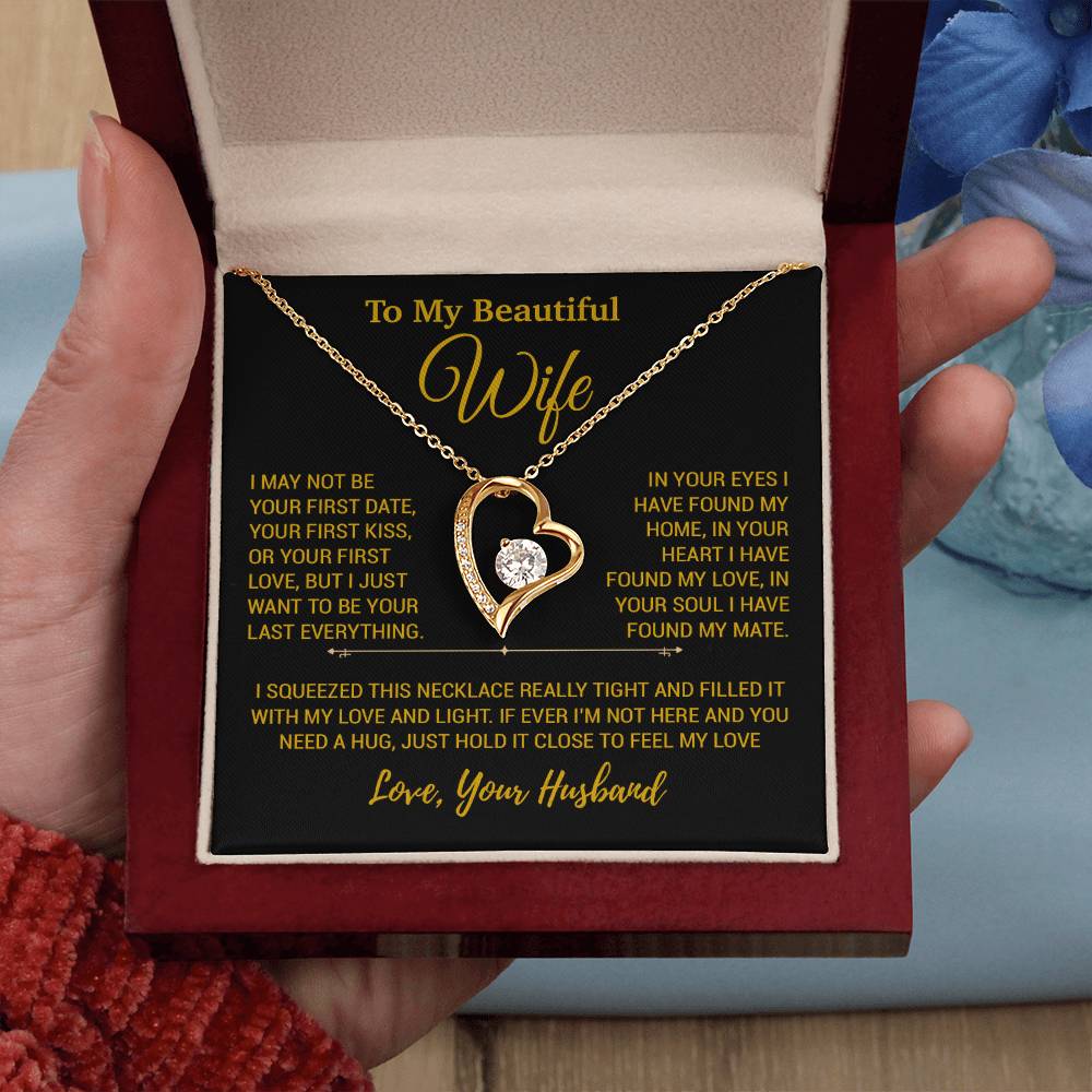To My Wife Necklace, Christmas Gifts For Women, Anniversary Gift For Wife 23_12_Gold