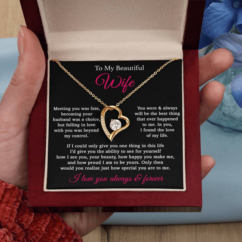 To My Wife Necklace Anniversary Gift For Wife, Birthday Gift For Wife, Gift For Wife, Necklace For Wife, Gift For Wife Birthday
