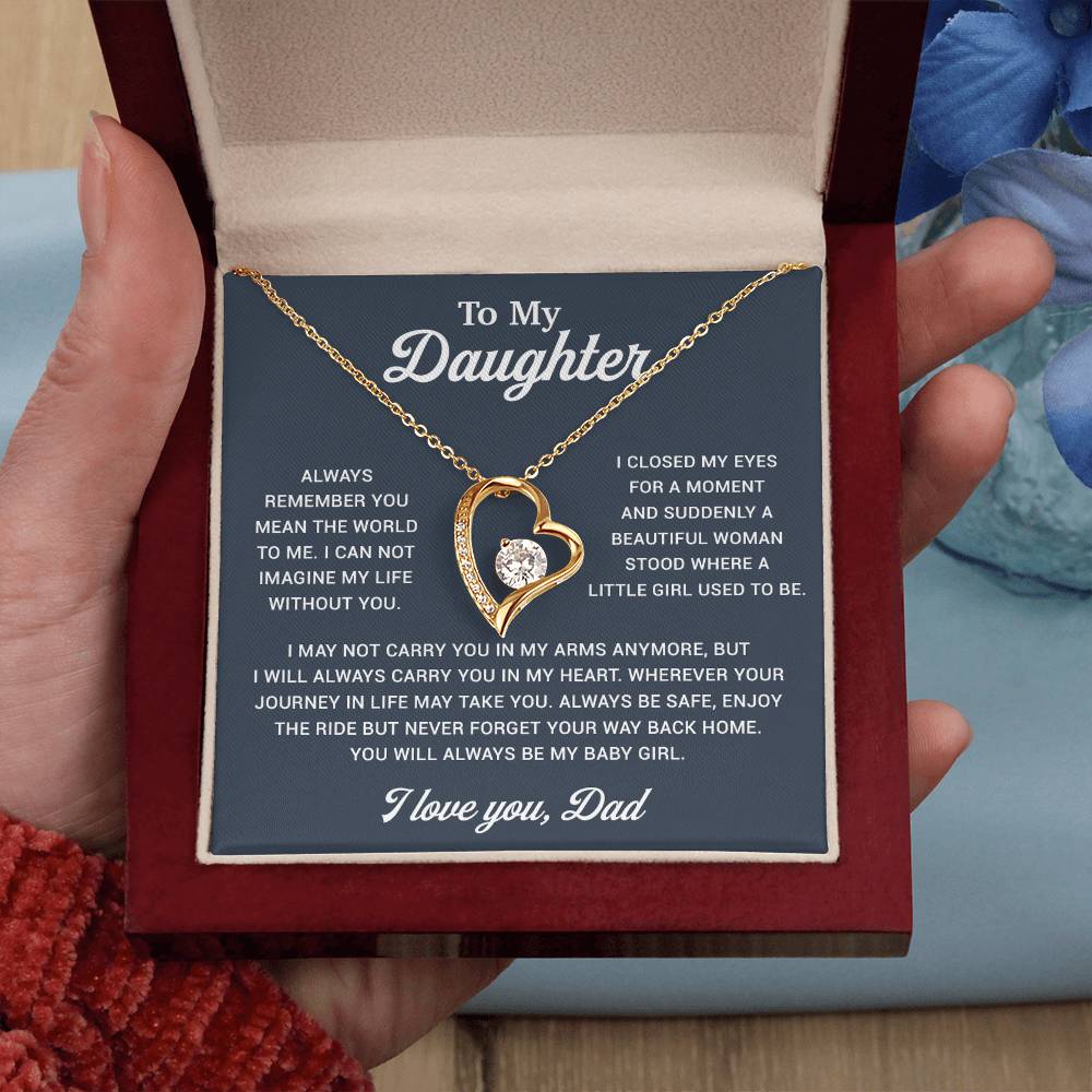 To My Daughter Necklace, Gift for Daughter from Dad, Father Daughter Necklace 2_12