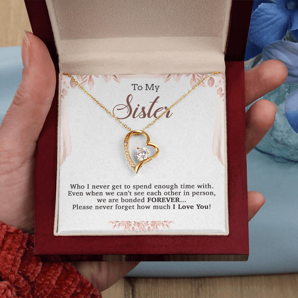 To My Sister Necklace, Brother to Sister, Birthday gift For Sister from Brother 20_7