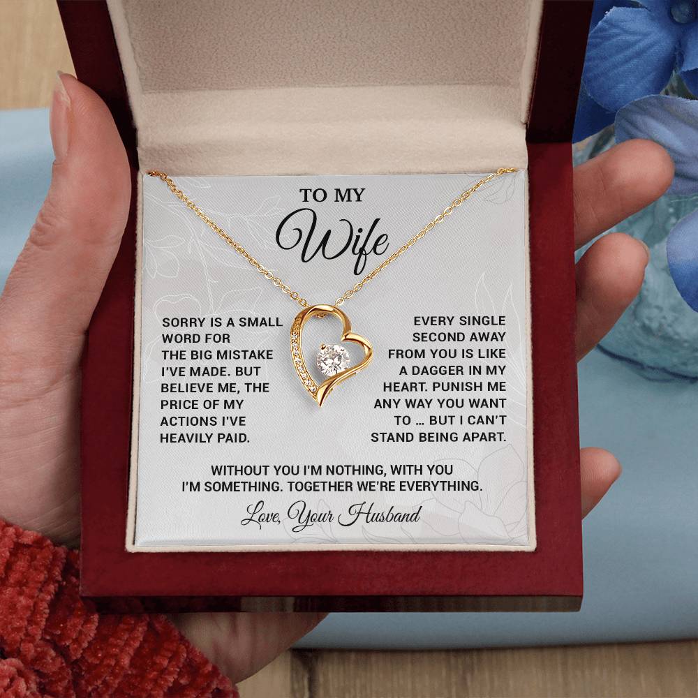 To My Wife Necklace, Christmas Gifts For Women, Anniversary Gift For Wife 16_10_White