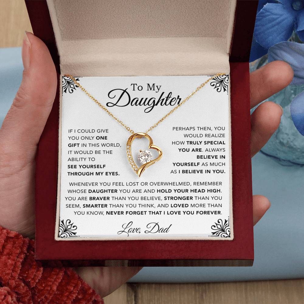 To My Daughter Necklace, Gift for Daughter from Dad, Father Daughter Necklace 1_12